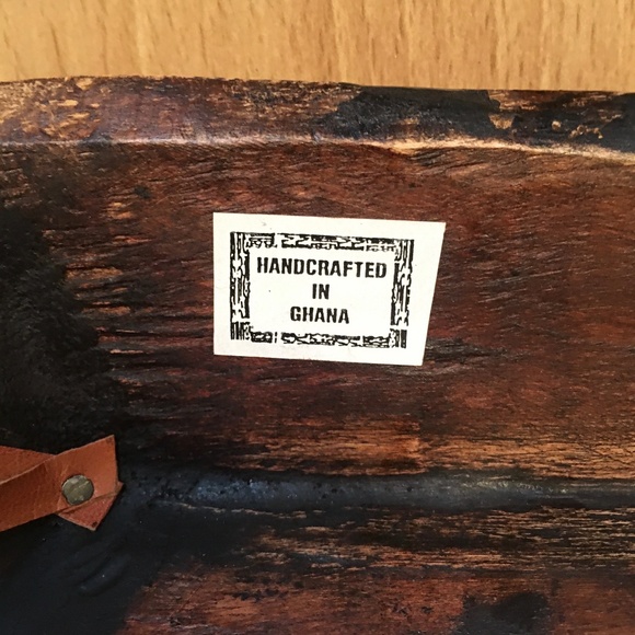 HOST PICK! Ghana Handcrafted Wood & Metal Mask Wall Hanging - Picture 6 of 7